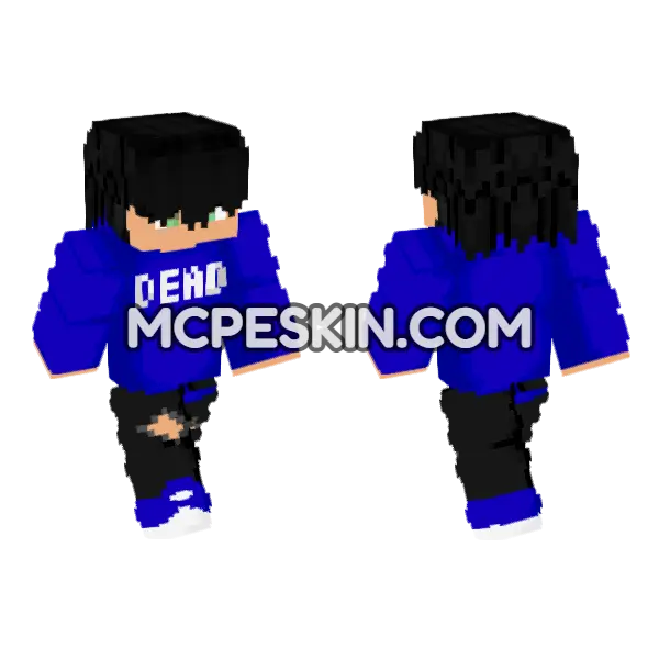 New Dead Skin Minecraft Bedrock skin, front and back