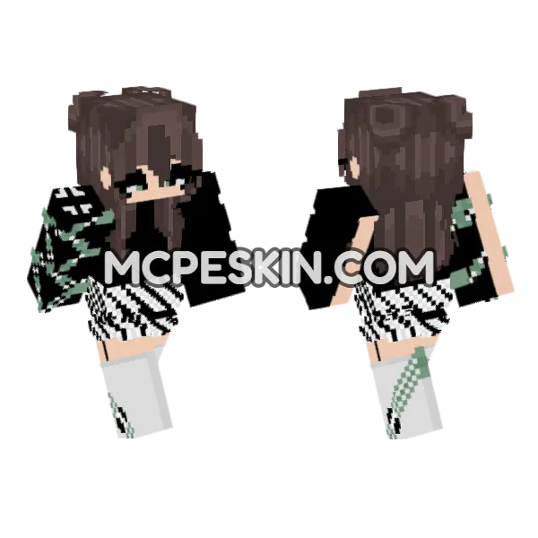 New Skin For Shadowdragon Minecraft Bedrock skin, front and back