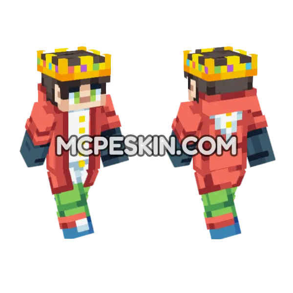New Skin Uwu Minecraft Bedrock skin, front and back