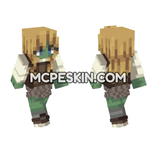 Nicole Minecraft Bedrock skin, front and back