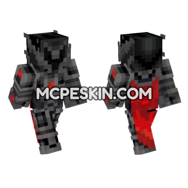 Nightmare Golem Minecraft Bedrock skin, front and back