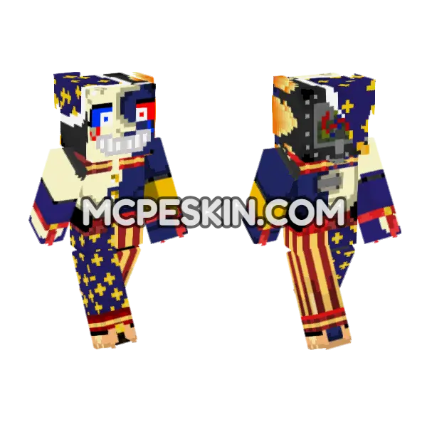 Nightmare Moon Character Minecraft Bedrock skin, front and back