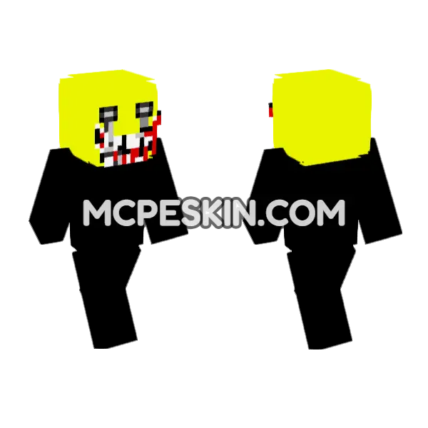 Nightmare Verity Skin Minecraft Bedrock skin, front and back