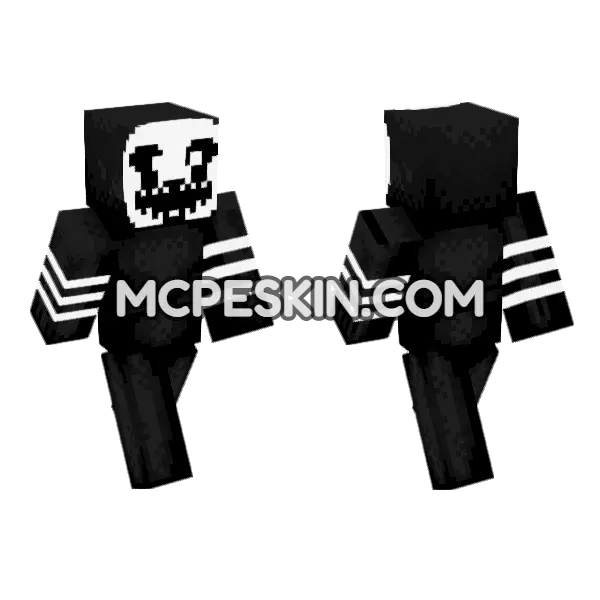 Nightmarionne Fnaf Skin Minecraft Bedrock skin, front and back