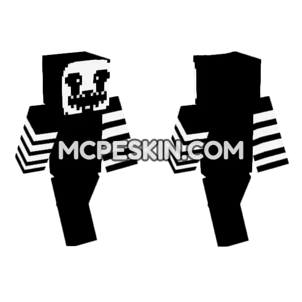 Nightmarionne Skin Minecraft Bedrock skin, front and back