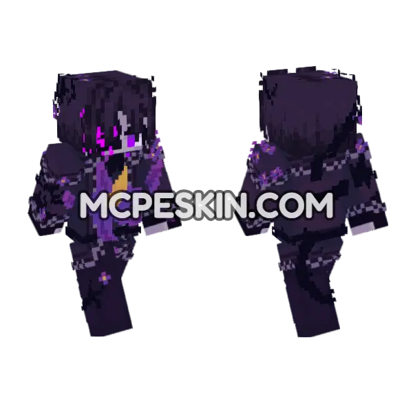 Nightshade Roblox Forsaken Minecraft Bedrock skin, front and back