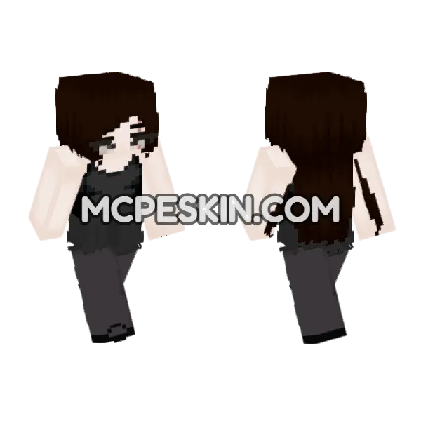 Nika 6776855 Minecraft Bedrock skin, front and back