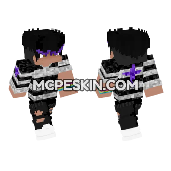 Nikorasu Mini Seri Minecraft Bedrock skin, front and back