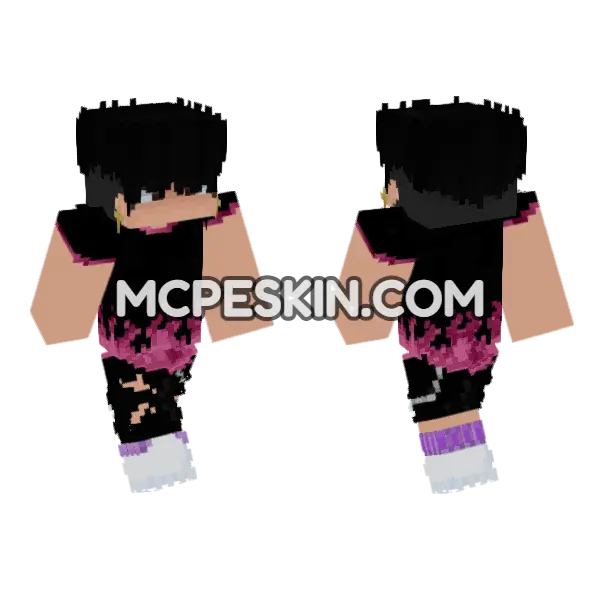 Nikorasu Pink Outfit, front and back