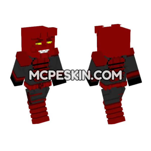 Nkvdemon DC Comics Minecraft Bedrock skin, front and back