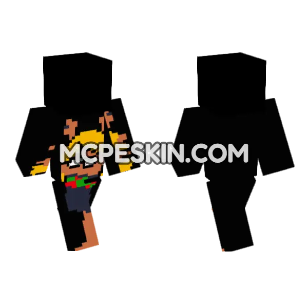 Noelle Starwalker Minecraft Bedrock skin, front and back