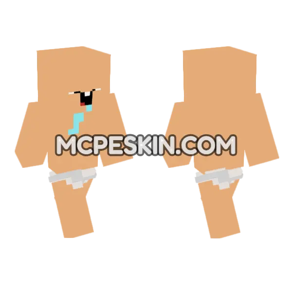 Noobkid Minecraft Bedrock skin, front and back