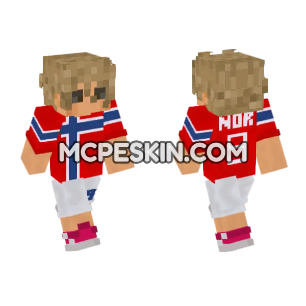 Norway Football Kit, front and back