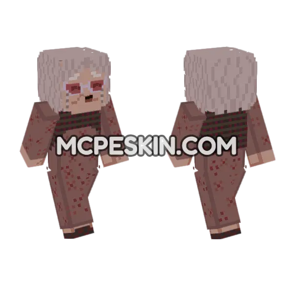 Nostalgia From Inside Out 2 Minecraft Bedrock skin, front and back