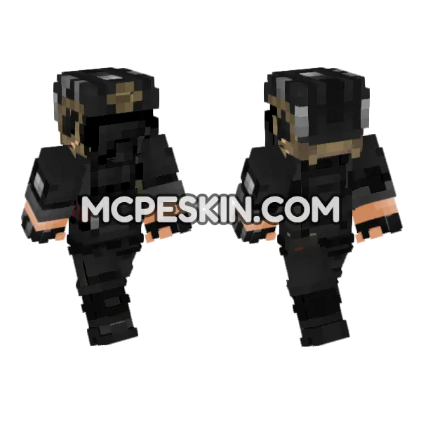 Nu 7 Hammer Down Mtf Minecraft Bedrock skin, front and back