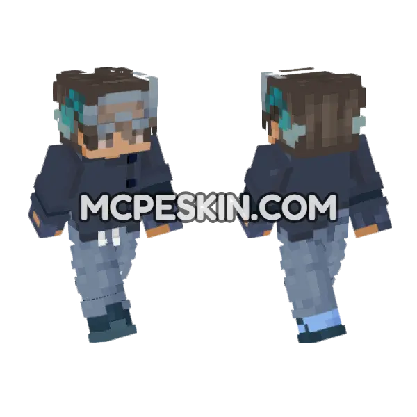 Nufuli Minecraft Bedrock skin, front and back