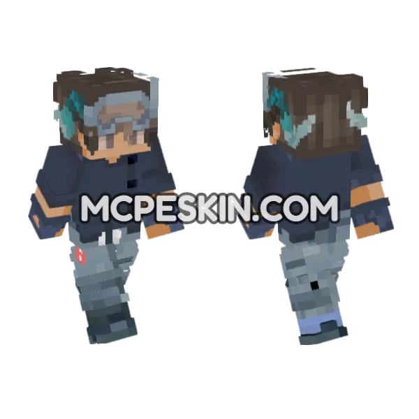 Nufuli HD Version Minecraft Bedrock skin, front and back