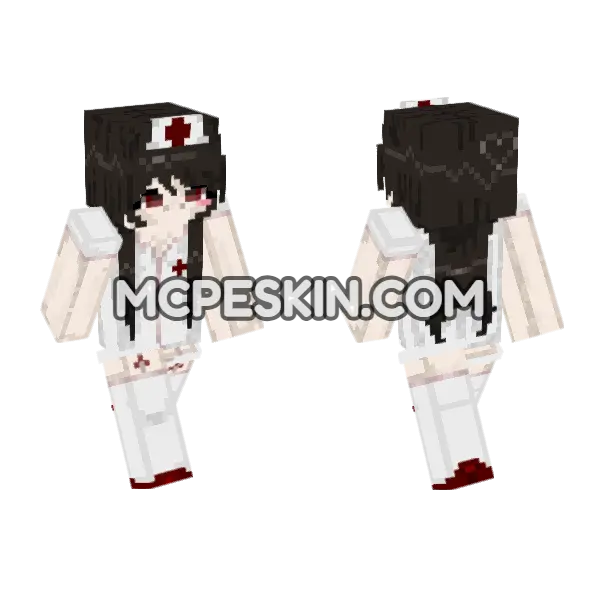 Nurse Cosplay, front and back