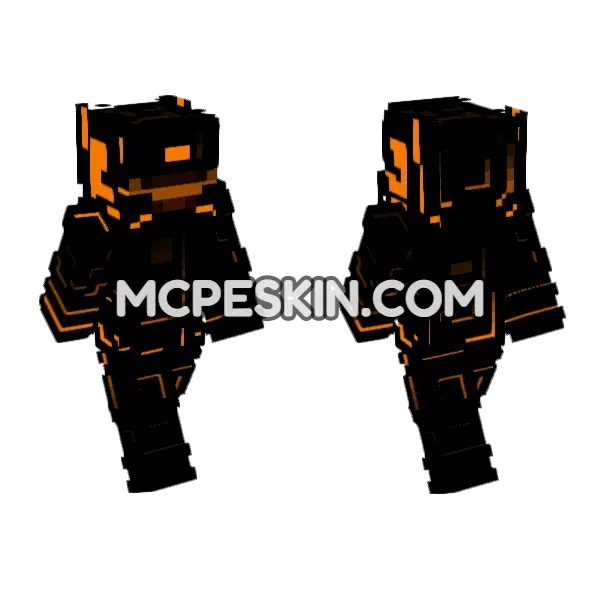 Nyx Skin Minecraft Bedrock skin, front and back