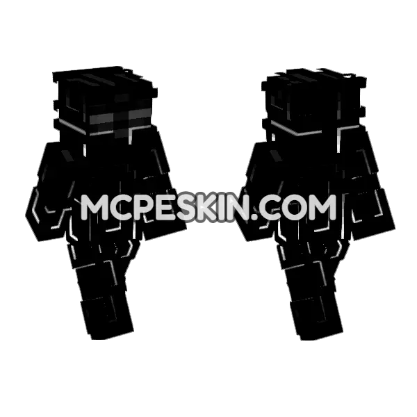 Nyx Skin Minecraft Bedrock skin, front and back