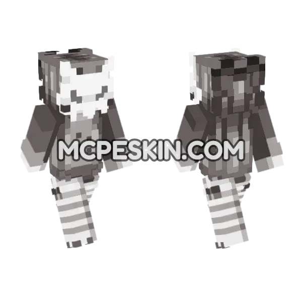 Oblivion Skin Minecraft Bedrock skin, front and back