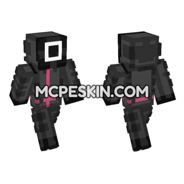 Officer Skin Minecraft Bedrock skin, front and back