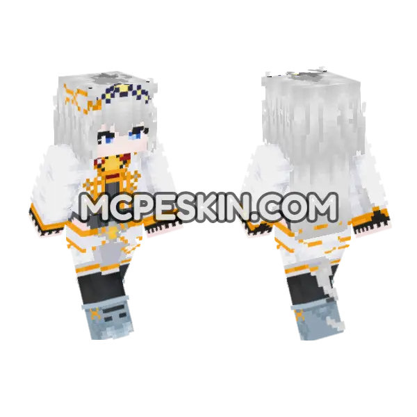 Oguri Cap Uma Musume Pretty Derby Minecraft Bedrock skin, front and back