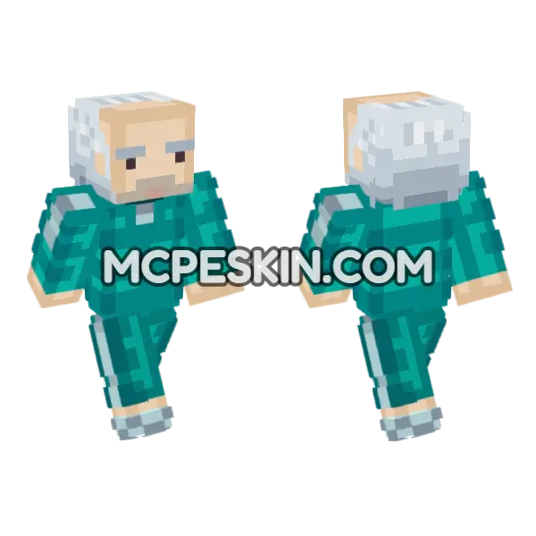 Oh Il Nam Minecraft Bedrock skin, front and back