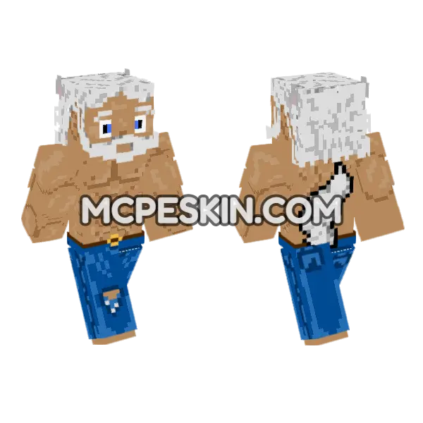Old Lobo Minecraft Bedrock skin, front and back