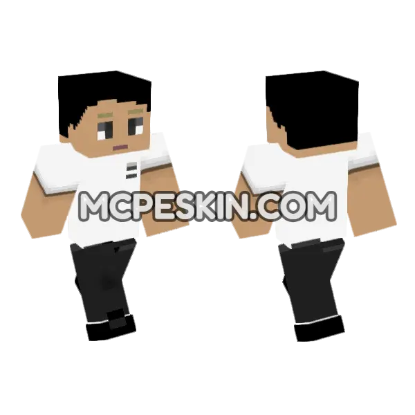 Oliver Minecraft Bedrock skin, front and back