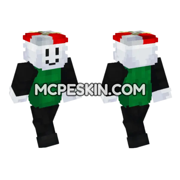 Omenaso Minecraft Bedrock skin, front and back