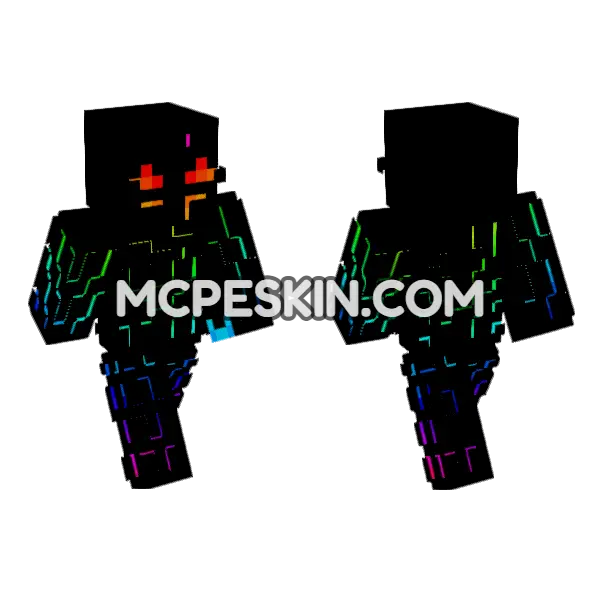 Omnix Skin Minecraft Bedrock skin, front and back