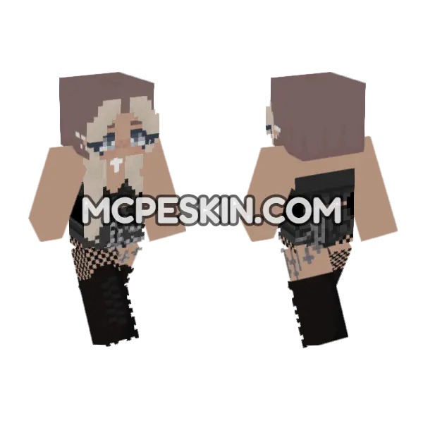 Oop 5747053 Witch Skin Minecraft Bedrock skin, front and back