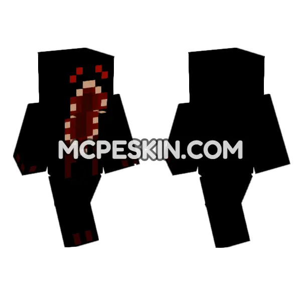 Open Wide Skin Minecraft Bedrock skin, front and back