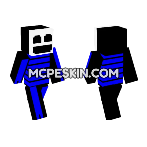 Opposite Gangle 6805064 Minecraft Bedrock skin, front and back