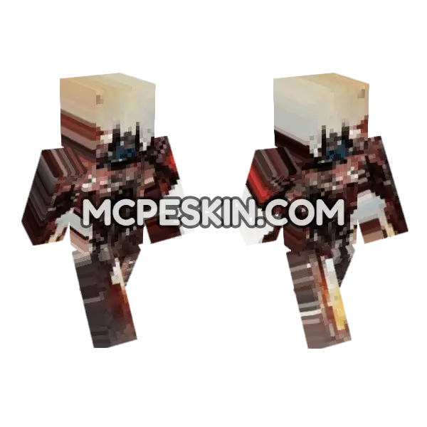 Optimus Prime Skin Minecraft Bedrock skin, front and back