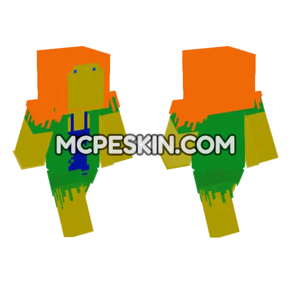 Orange and Green Jester, front and back