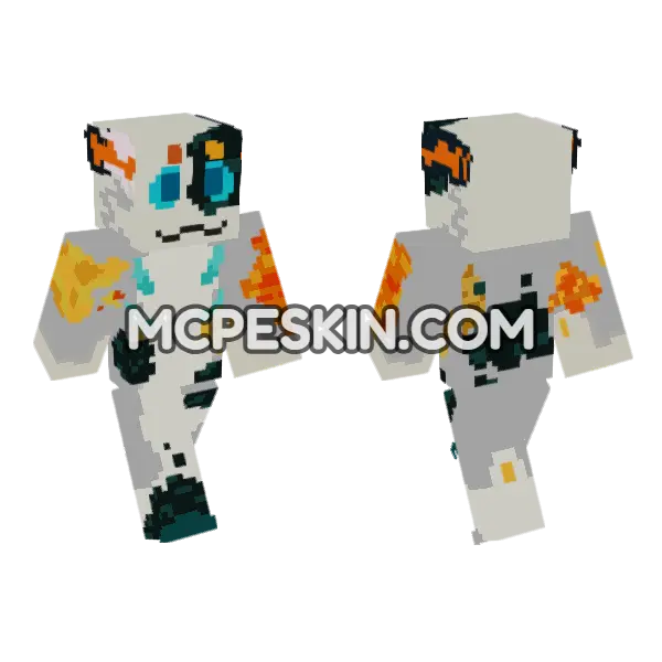 Orange and Grey Cat, front and back