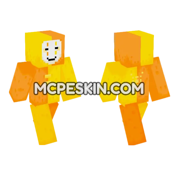 Orange and Yellow Jester, front and back