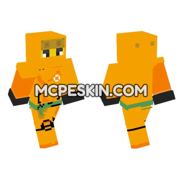 Orange Bee Boy, front and back