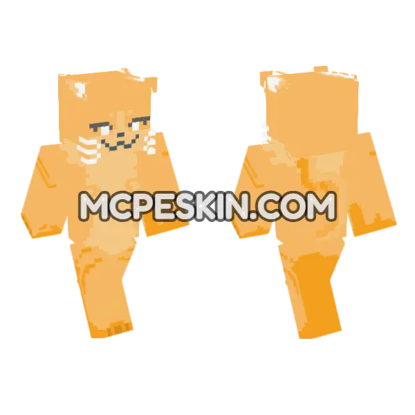 Orange Cat Creature, front and back
