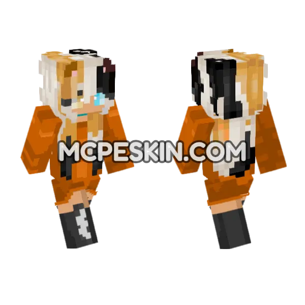 Orange Cat Girl, front and back