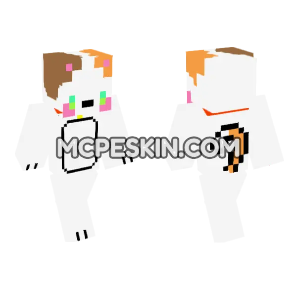 Orange Cat Outfit, front and back