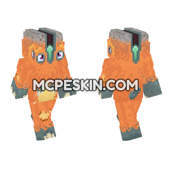 Orange Creature Outfit, front and back