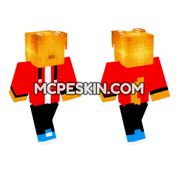 Orange Fire Warrior, front and back