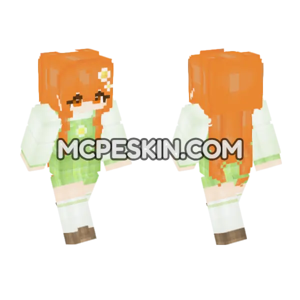 Orange Haired Girl, front and back