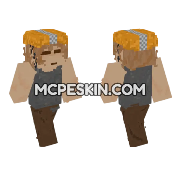 Orange Hat Civilian, front and back
