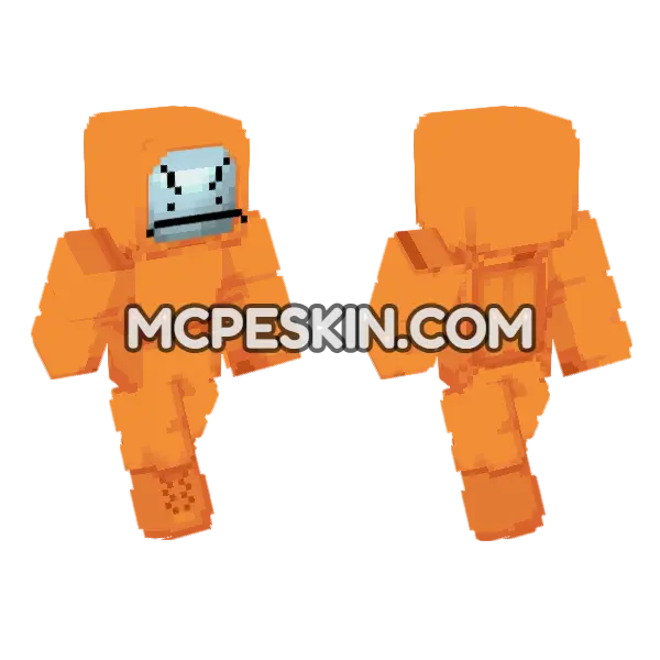 Orange Juice Character, front and back
