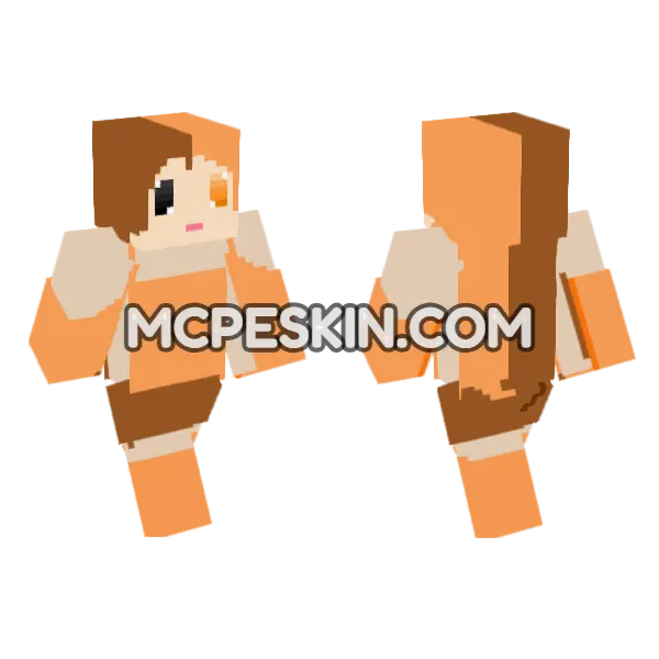 Orange Mix Brown, front and back