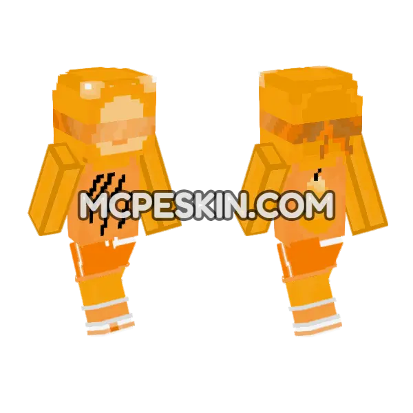 Orange Pumpkin Outfit, front and back